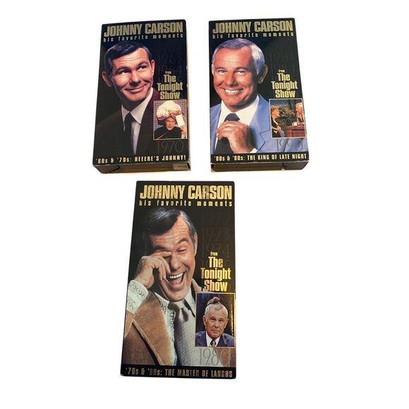 Johnny Carson Favorite Moments VHS Lot 3 Tapes Tonight Show Comedy Vintage TV - Picture 4 of 7